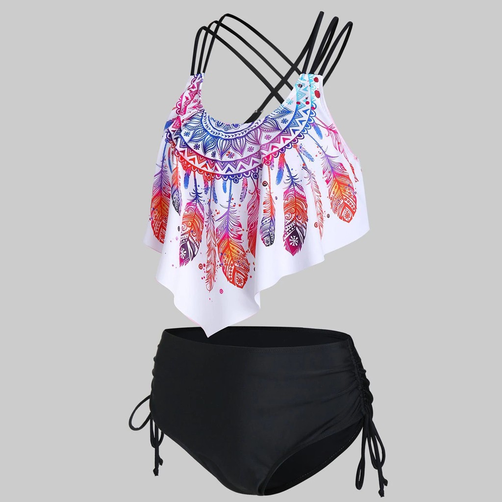 Women Swimsuit Swimsuit Thicken Bra Bikini Set Hollow Adjustable Bikini | BigBuy360 - bigbuy360.vn