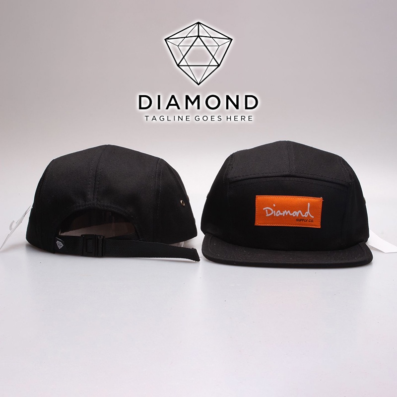 Mũ Lưỡi Trai Thể Thao 5 Tấm Đính Kim Cương Có Thể Điều Chỉnh Kích Thước Dành Cho Nam Và Nữ