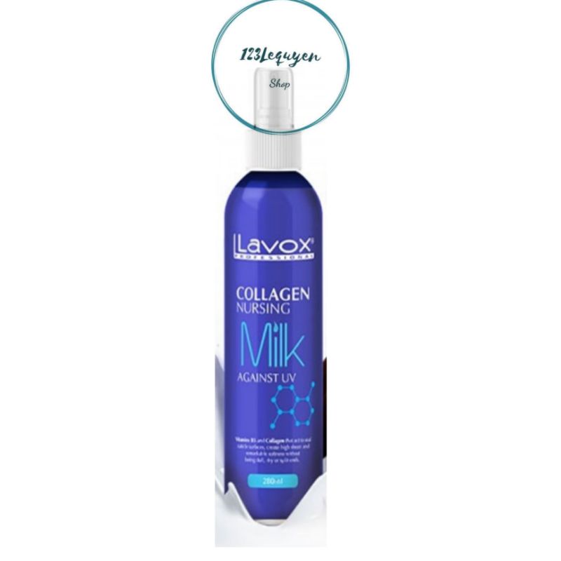 xịt dưỡng collagen chống uv lavox 280ml