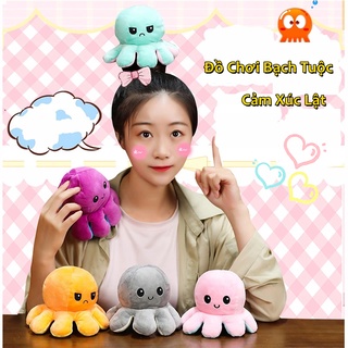 🐙đồ chơi bạch tuộc cảm xúc lật bạch tuộc nhồi bông thay đổi cảm xúc vui nhộn đáng yêu
