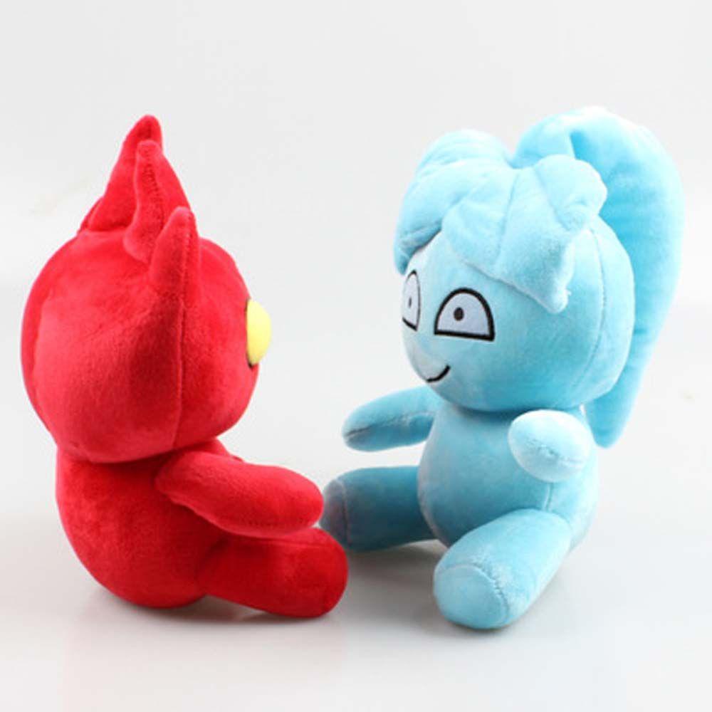 Thú Nhồi Bông Hình Fireboy Và Watergirl Chất Liệu Cotton Mềm Mại Màu Xanh Dương Trang Trí Nhà Cửa