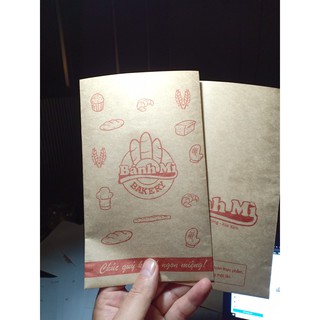 100 Túi giấy đựng bánh mì