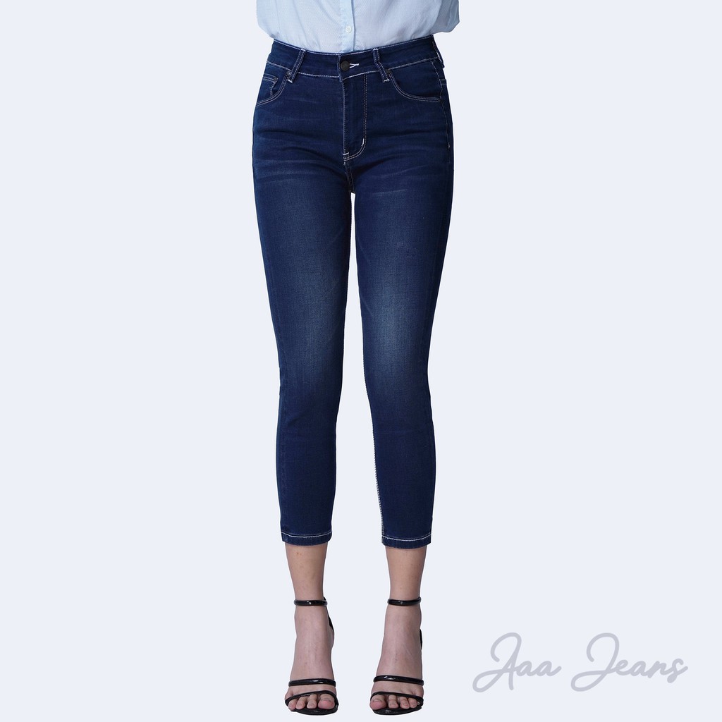 Quần Jean Nữ Lửng Aaa Jeans Skinny Lưng Cao Nhiều Màu | WebRaoVat - webraovat.net.vn