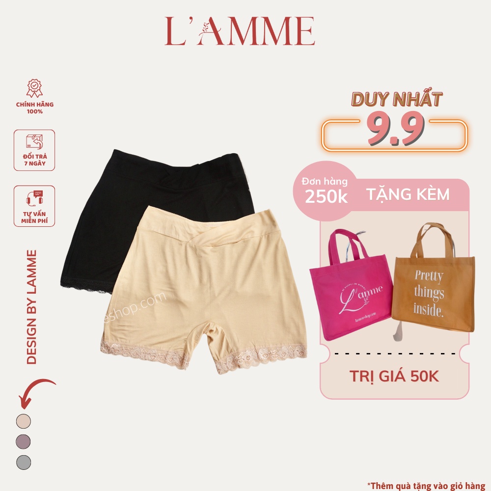 Quần váy có chun rút nhiều nấc mát lịm, co giãn tốt cực phù hợp cho mẹ bầu thiết kế bởi LAMME