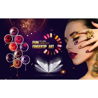 Tranh dán tường  VTC Tranh trang trí tiệm nail spa UD1013 kim sa