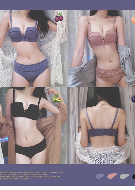 Bộ Đồ Lót Đúc Quả Vuông Nâng Ngực Cực Đẹp 971