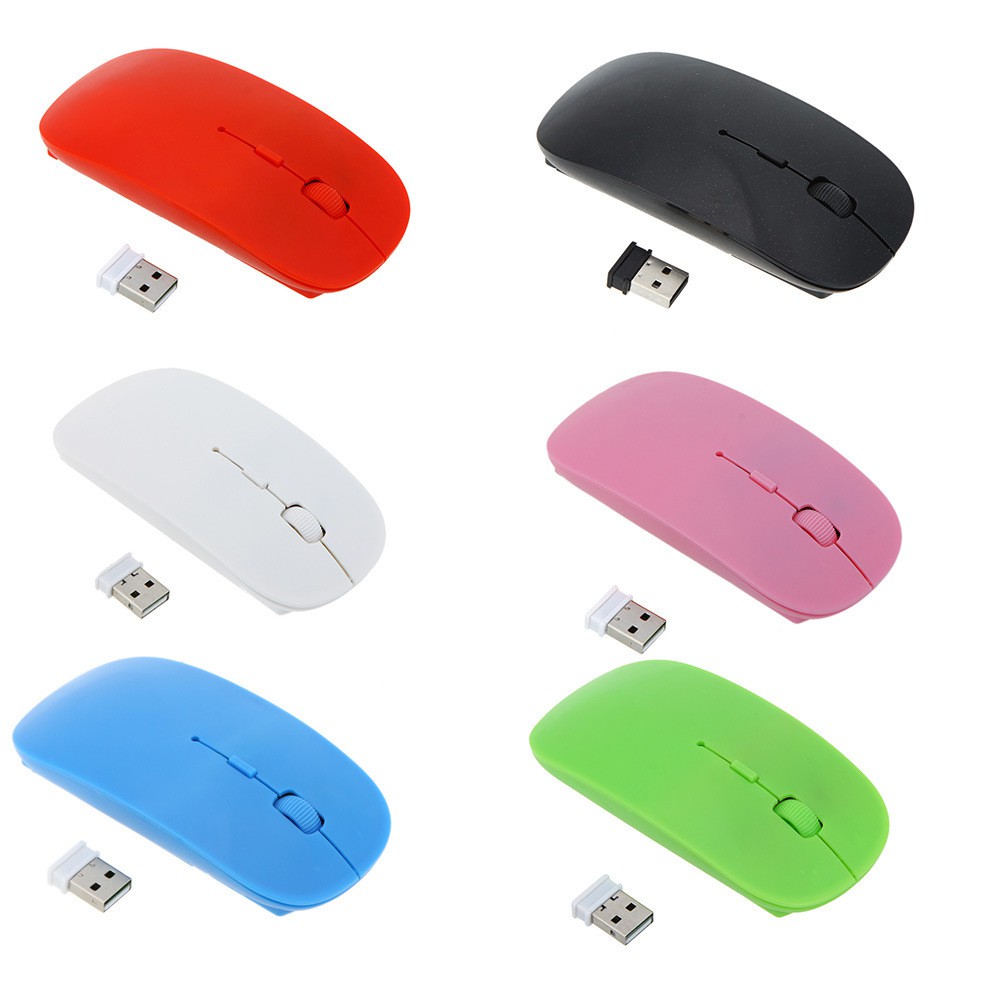 Chuột Máy Tính Không Dây Siêu Mỏng Wireless USB Laptop