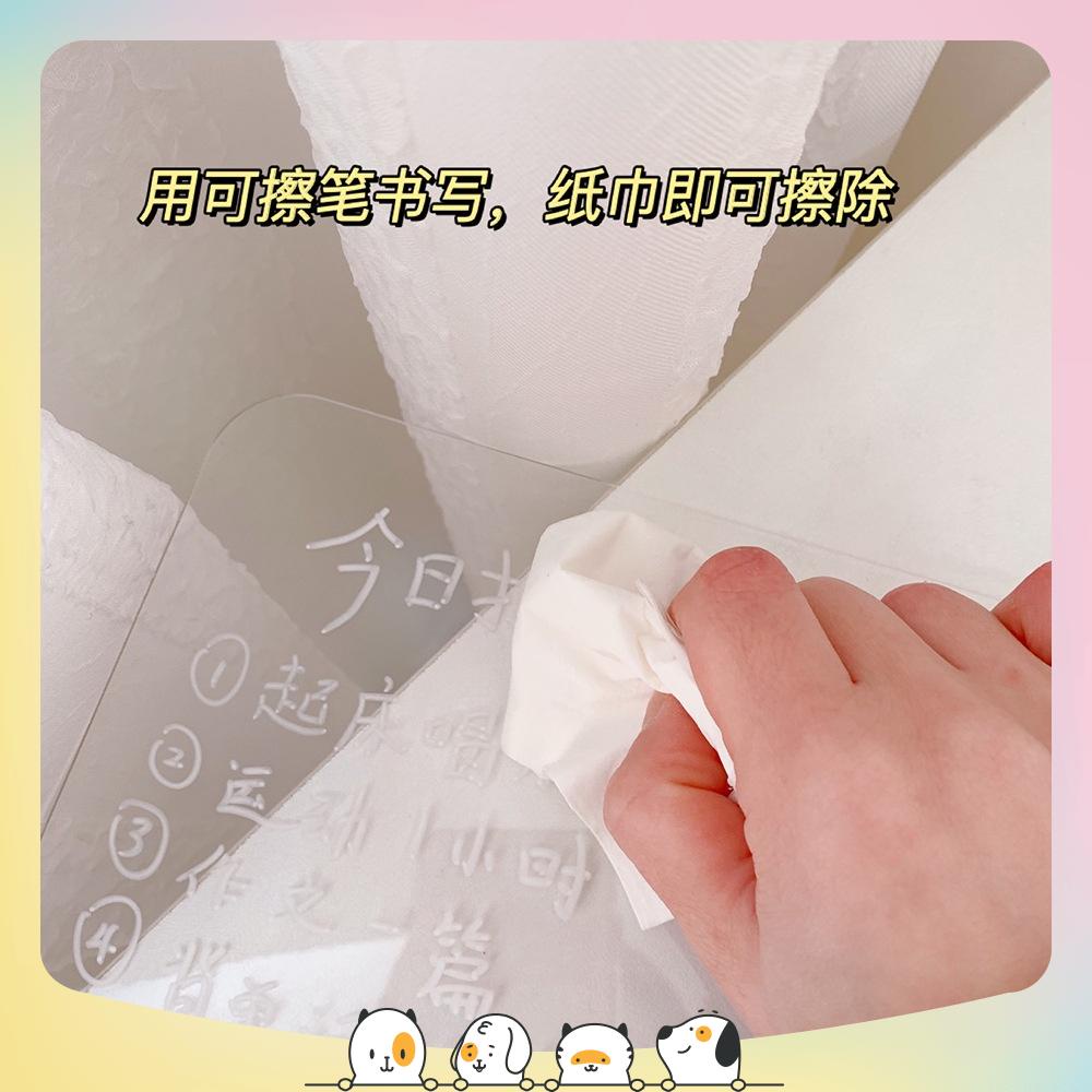 Bảng acrylic trong suốt để bàn, dùng viết note ghi chú, vẽ, lập kế hoạch