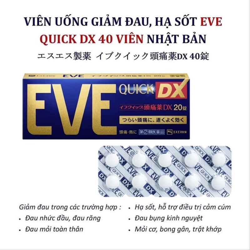 Hộp đựng viên Eve quick Ex/Dx 40v và 60v.