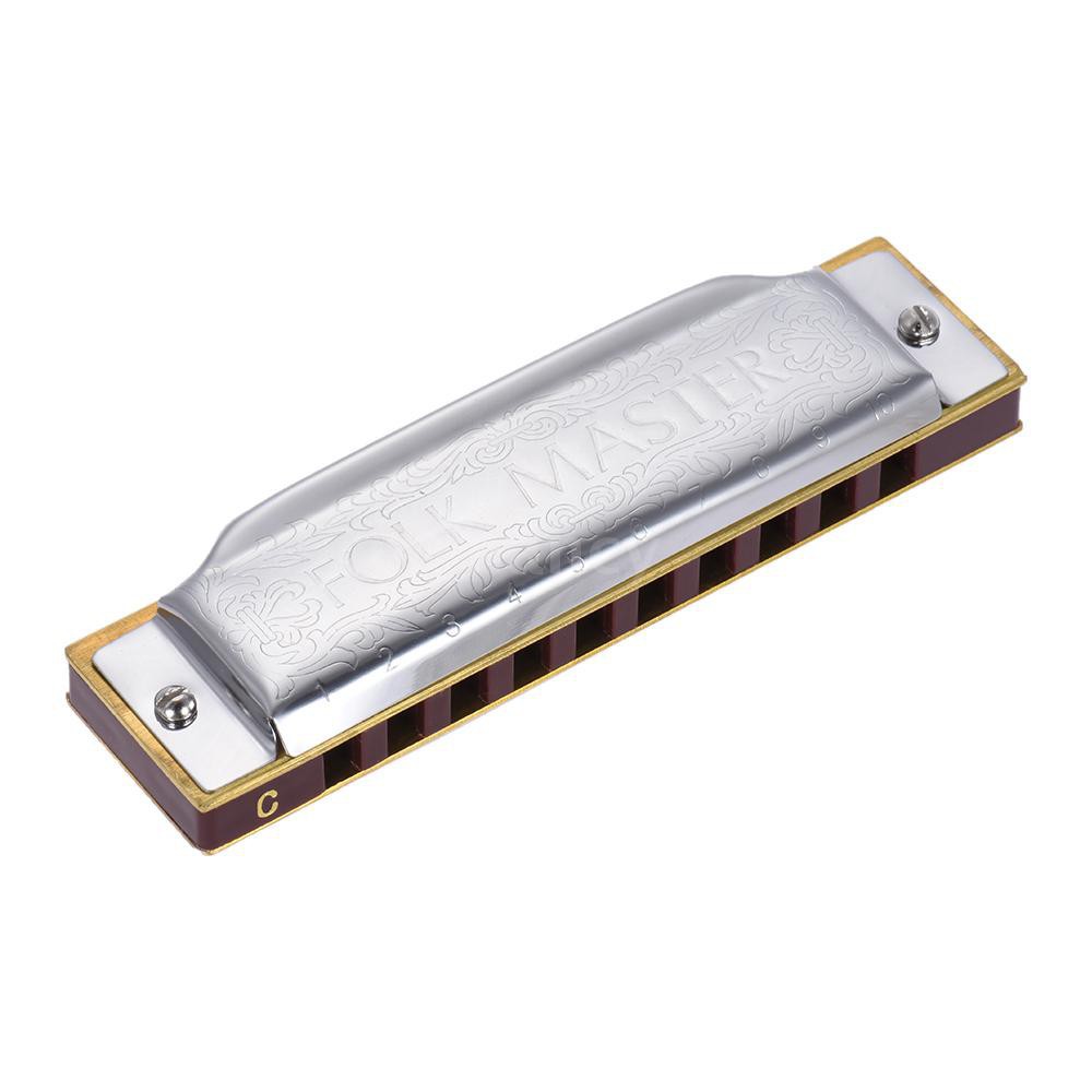Đàn Harmonica Suzuki 1072-C 10 lỗ 20 tông C chuẩn cho người mới bắt đầu kèm hộp đựng