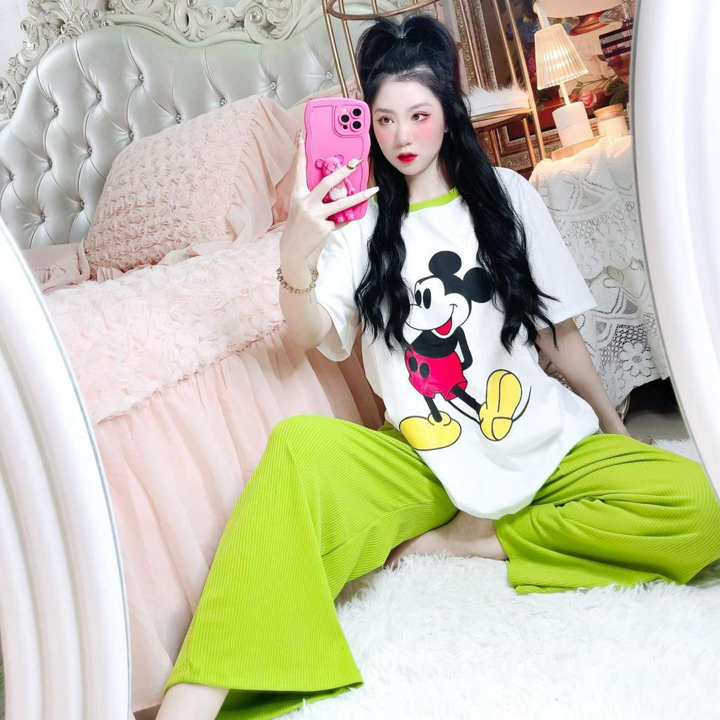 Set dài thun in hình quần có túi