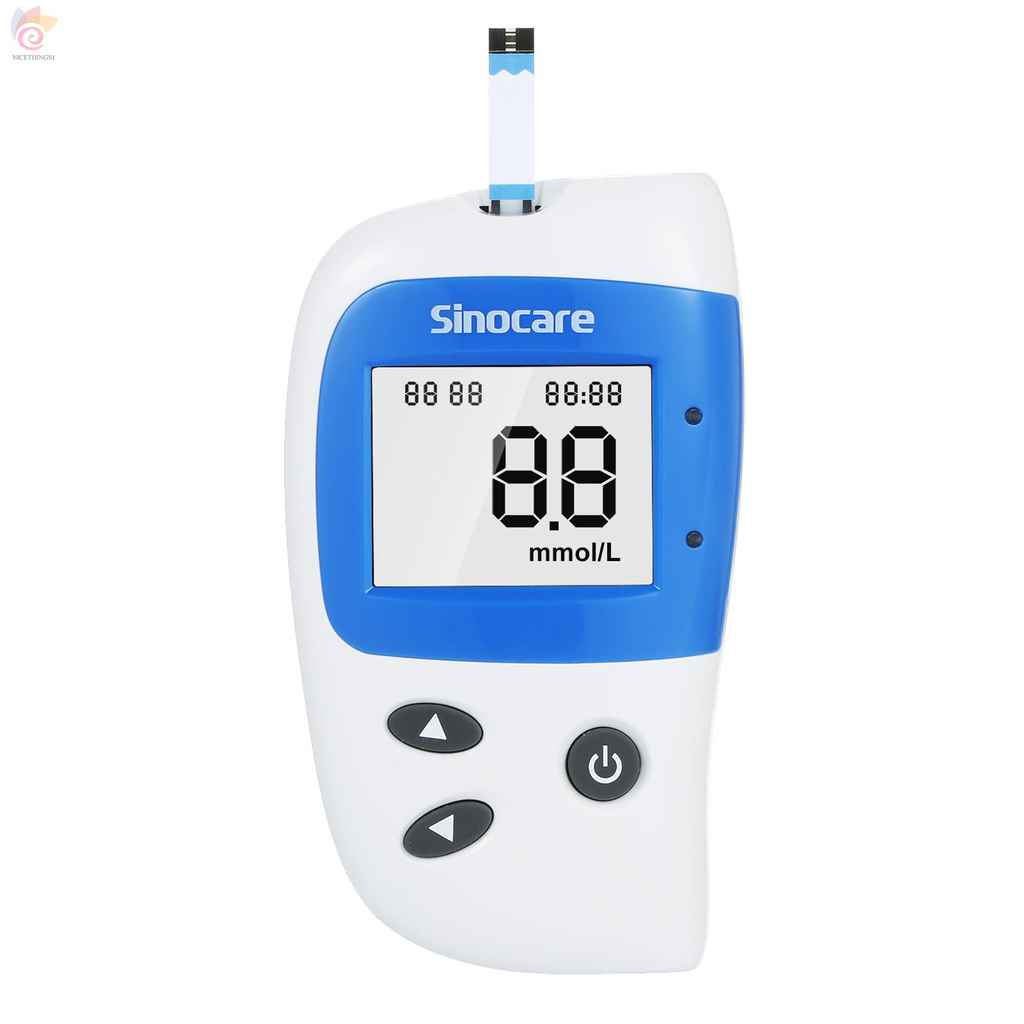 ET SINOCARE safe-Accu 2 Blood Glucose Monitoring System Glucometer Blood Glucose Meter Blood Sugar Test Kit with Lancing Device, Lancets, Test Strips Unit mmol/L