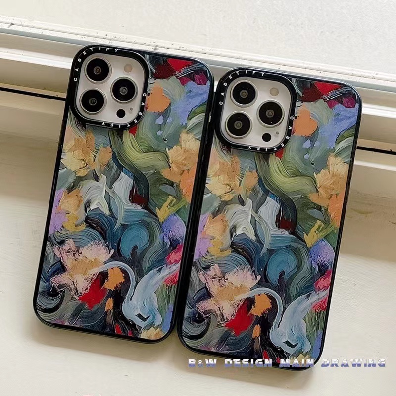 Ốp Điện Thoại Mềm Trong Suốt Chống Sốc Họa Tiết Tranh Sơn Dầu Cho iPhone 14 13 12 11 Pro MAX IX XS MAX XR 6 6s 7 8 Plus