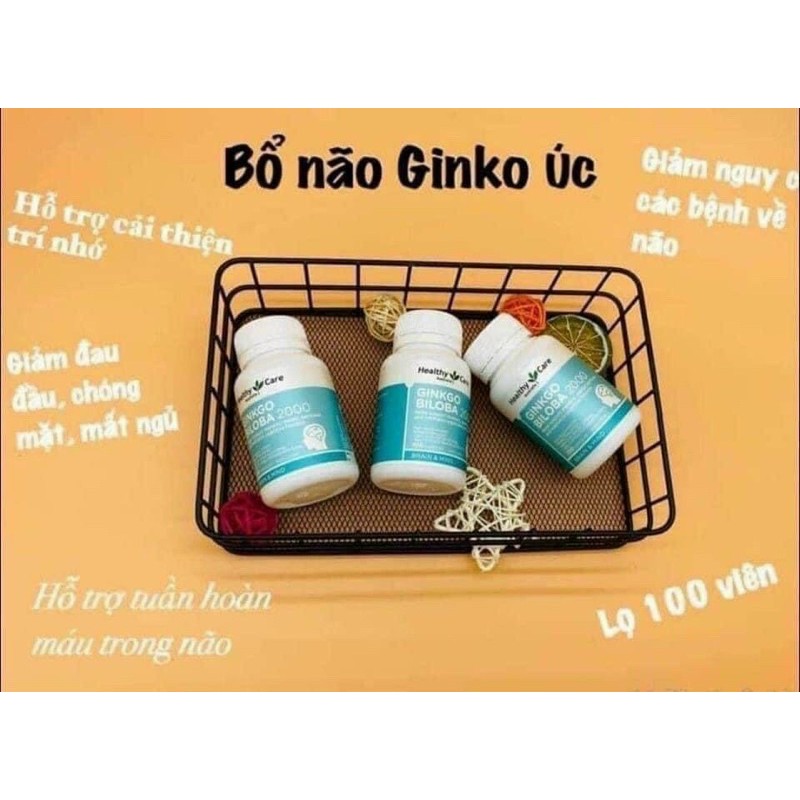 [2025]Viên uống/bổ não_Ginko Úc 2000