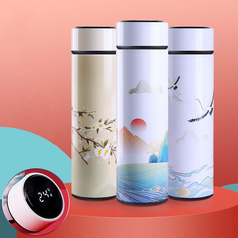 YIYU 1 Bình Đựng Cà Phê Giữ Nhiệt Hai Lớp Kiểu Trung Hoa Cổ Điển