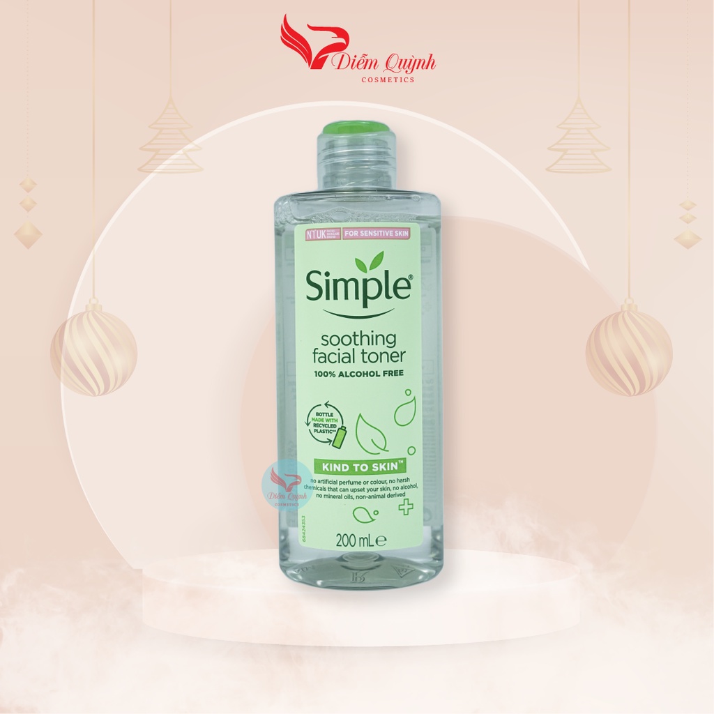 Nước Hoa Hồng Simple 200ml Làm Dịu Và Cân Bằng Độ Ẩm Cho Da