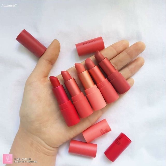 Set son 5 cây mini PERIPERA INK VELVET MINI LIPSTICK