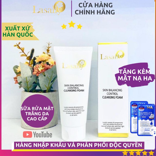 [NHẬP KHẨU CHÍNH HÃNG] Sữa Rửa Mặt Trắng Da Cao Cấp Thương Hiệu Lasally Da Dầu Khô Nhạy Cảm Trị Mụn Trị Nám Chống Nắng | BigBuy360 - bigbuy360.vn