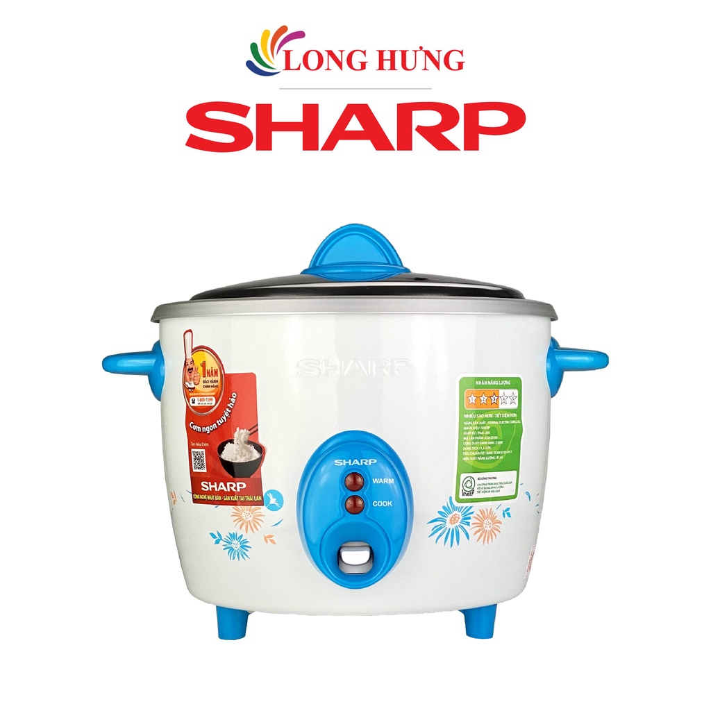 [Mã ELHADEV giảm 4% đơn 300K] Nồi cơm điện nắp rời Sharp 1.5 lít KSH-D15V - Hàng chính hãng