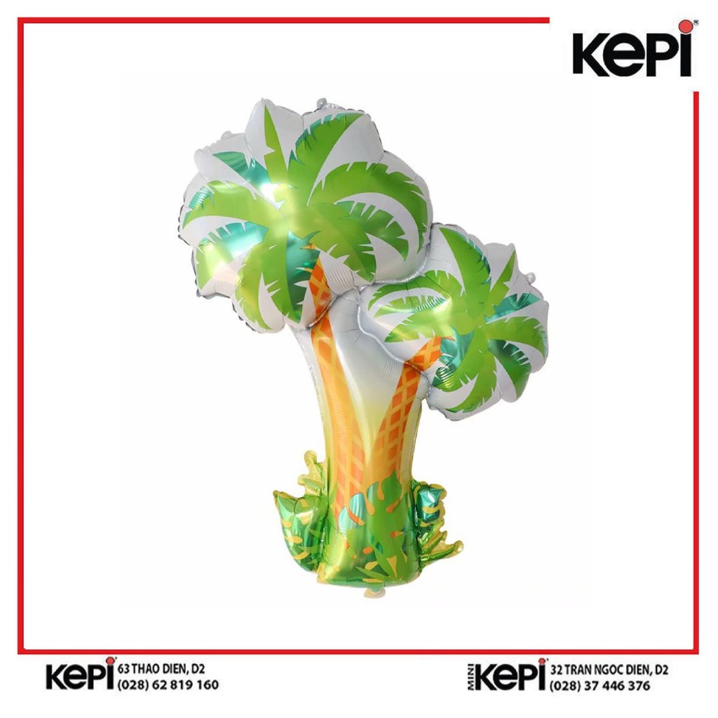 Bóng bay hình cây dừa /SPS Foil Balloon Coconut Tree 36x38cm