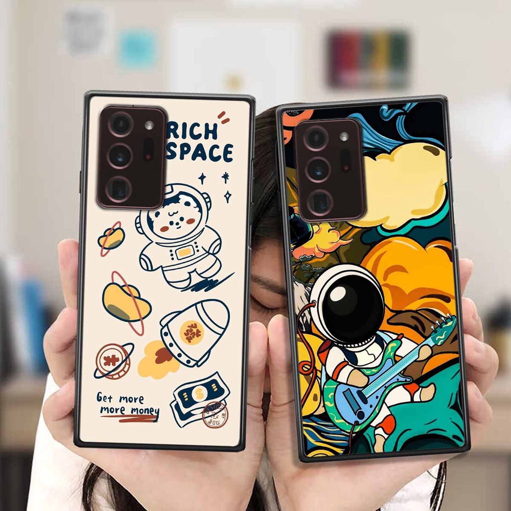 Ốp Samsung Note 20 Plus / Note 20 Ultra / Note 20+ in hình vũ trụ, phi hành gia bầu trời cute dễ thương