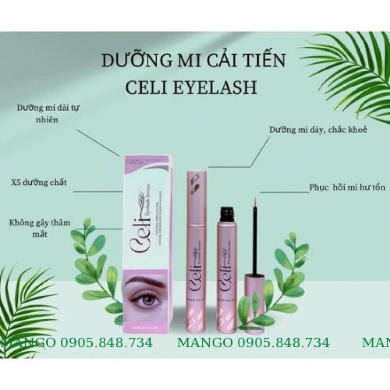 Combo dưỡng mi Celi, dưỡng mày hiệu quả sau 7 ngày sử dụng