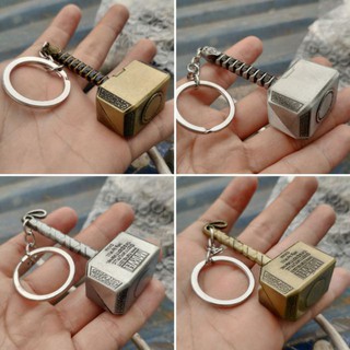 Búa thor mô hình móc treo chìa khóa Thor Marvel Figure kim loại Mjonil