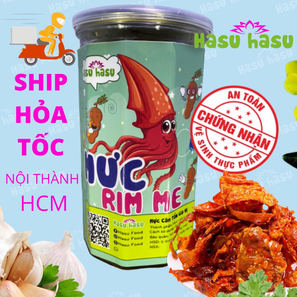 Mua Mực rim me 240G đặc sản Đà Nẵng thơm ngon đậm vị đồ ăn vặt HASU ...