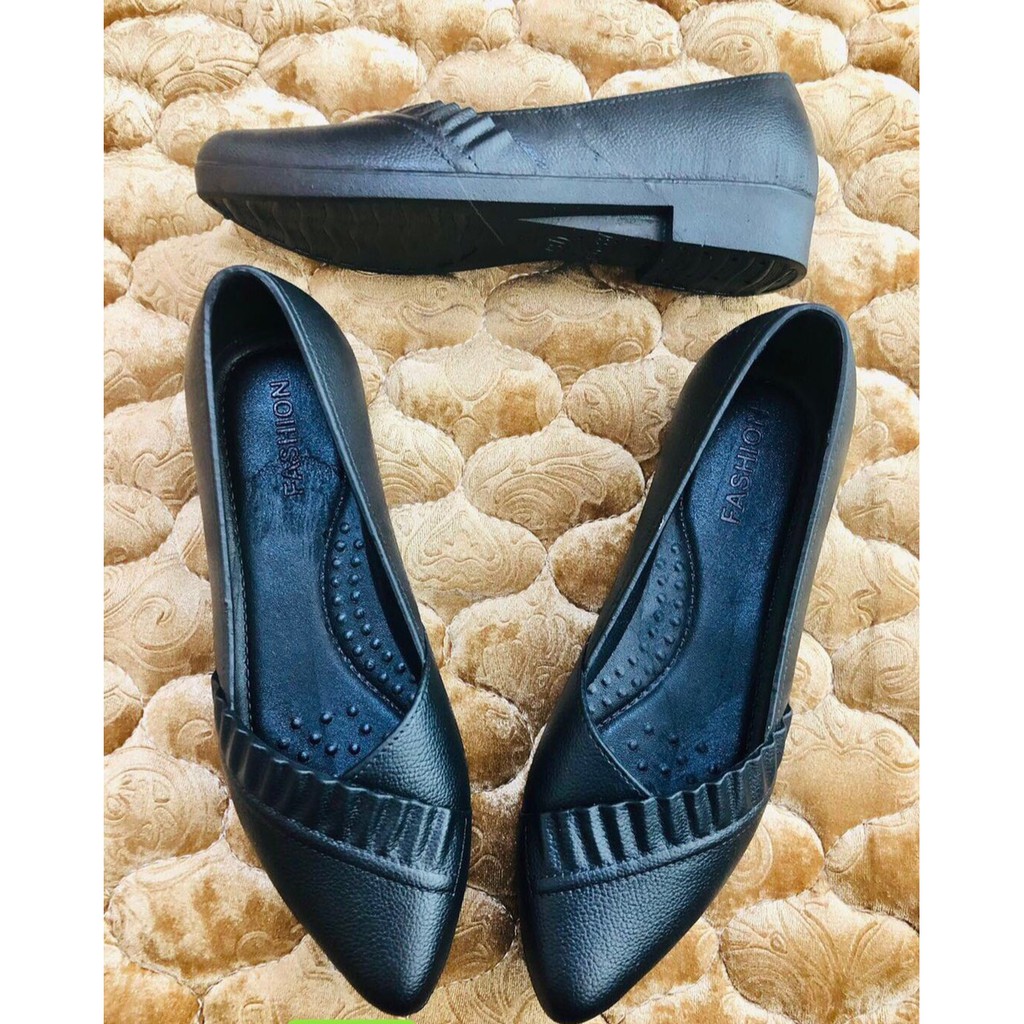 Giày búp bê viền bèo thoải mái đi mưa | BigBuy360 - bigbuy360.vn