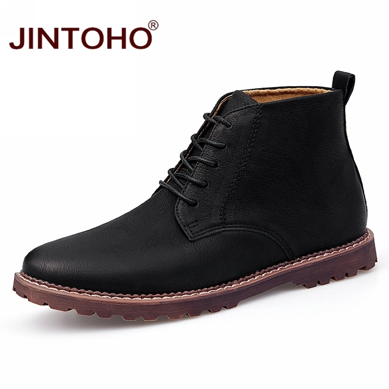 Giày Boot Vải Da Thanh Lịch Hợp Thời Trang Dành Cho Nam