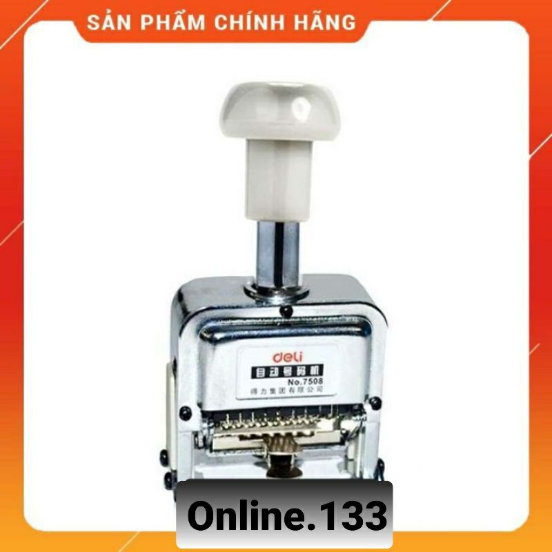 Dấu nhảy 8 số Deli N0:7508 Máy Đóng số nhảy