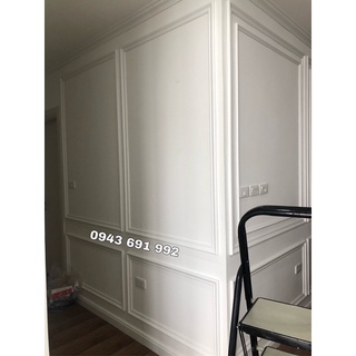 Chỉ nhựa composite bản 4.7cm màu trắng hoàn thiện bề mặt