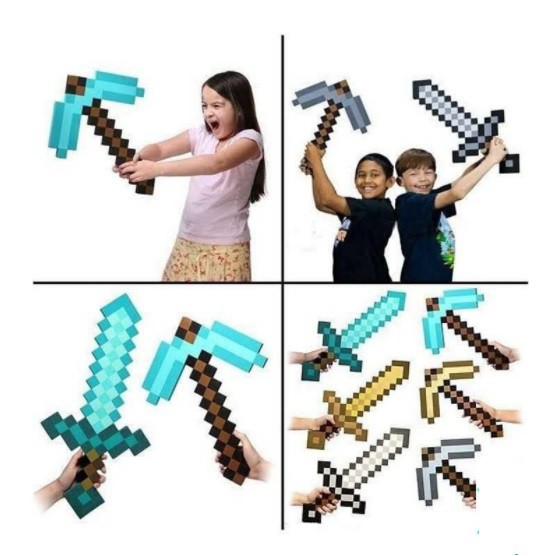 Combo kiếm cúp minecraft đồ chơi