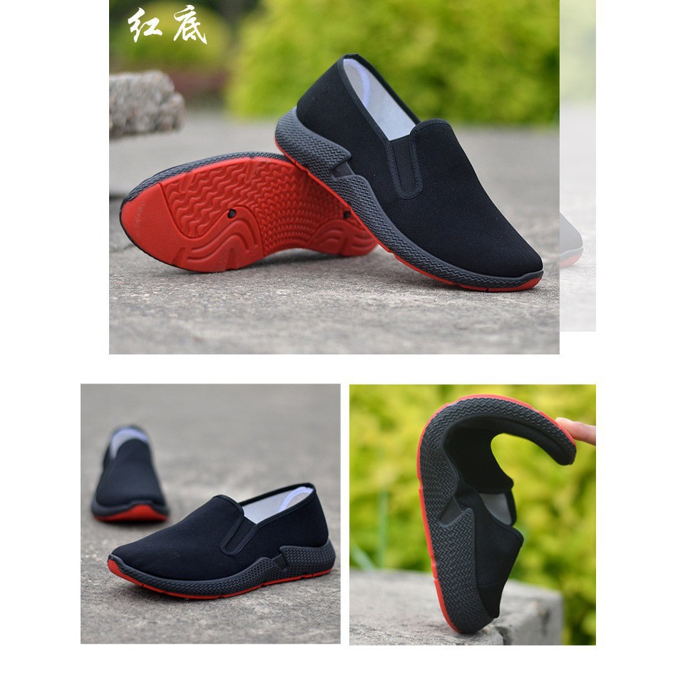 Giày Lười Vải cho Nam Đen Đế Cao T05 | BigBuy360 - bigbuy360.vn