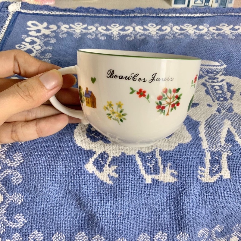 Ly sứ country vintage nhật bản gốm sứ tuyển lựa