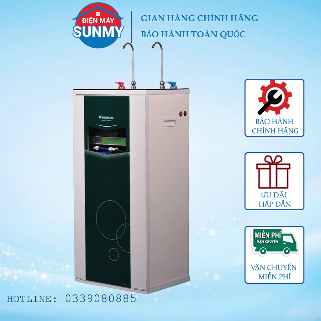 Máy lọc nước Kangaroo KG10A3 2 vòi nóng lạnh 10 lõi lọc - bảo hành chính hãng