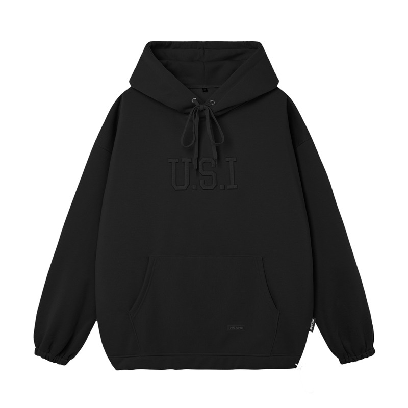 Áo Hoodie Insane® U.S.I Ver 2.0 - màu Đen
