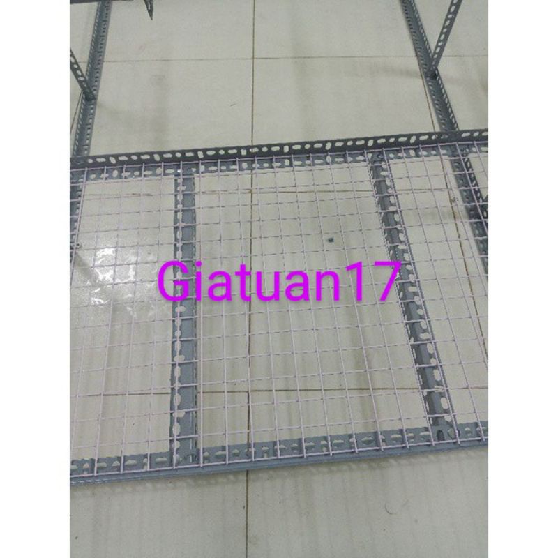 Kệ bậc thang sắt v lỗ 3 bậc V4x4cm (dạng vỉ ô lưới sắt) (cao nhiều kích thước )để cây và hàng hoá