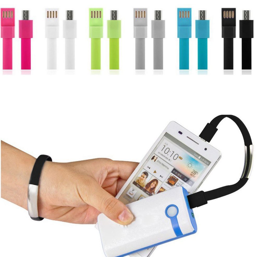 Dây cáp sạc truyền dữ liệu Micro Usb 2.0 đeo tay dành cho Android