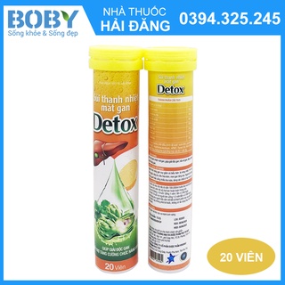 Sủi thanh nhiệt mát gan Detox 20 viên - Boby