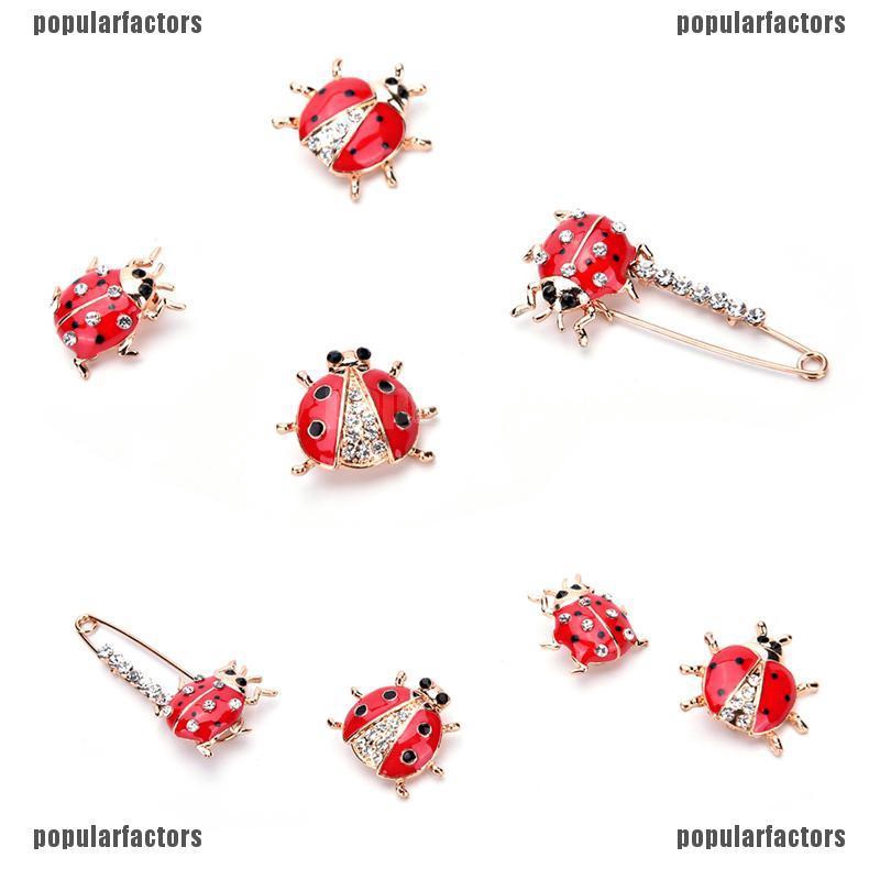 Ghim Cài Áo Tráng Men Hình Cánh Hoa Màu Cam Đính Đá Phong Cách