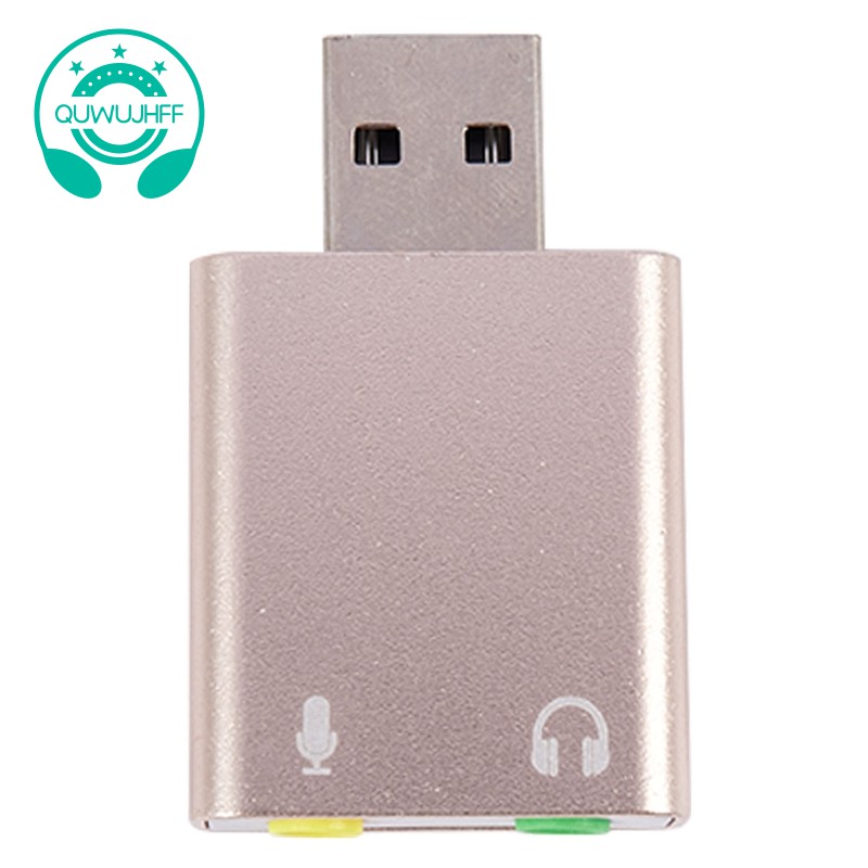 Card Âm Thanh Chuyển Đổi Usb 7.1 Sang Jack 3.5mm Cho Pc / Laptop