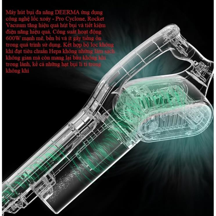 Máy Hút Bụi Cầm Tay DEERMA DX700 + Tặng 1 Bộ Lọc [Chính Hãng Bảo Hành 12 Tháng] | BigBuy360 - bigbuy360.vn