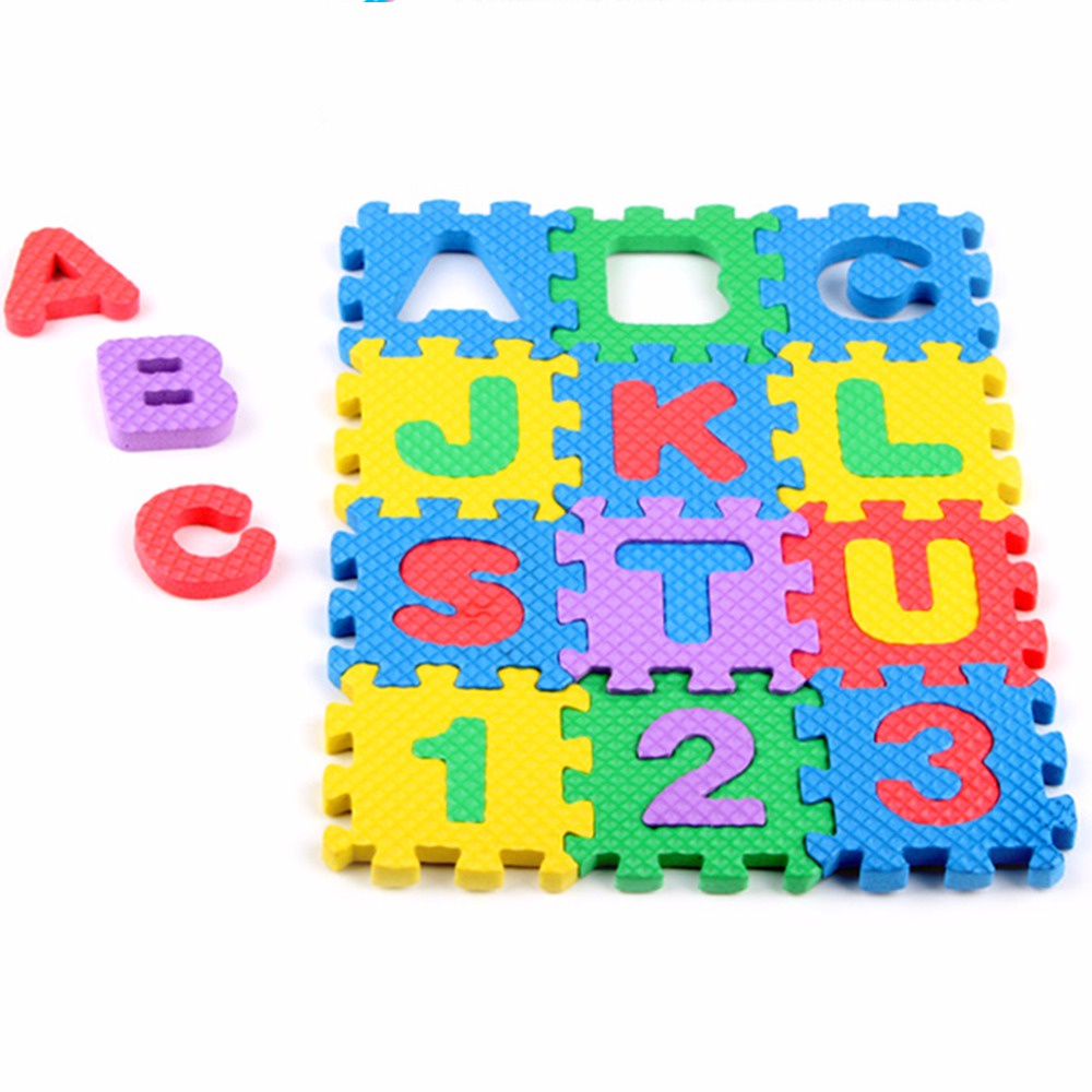 Set 36 Tấm Thảm Eva Họa Tiết Chữ Cái Và Số Cho Bé Sơ Sinh