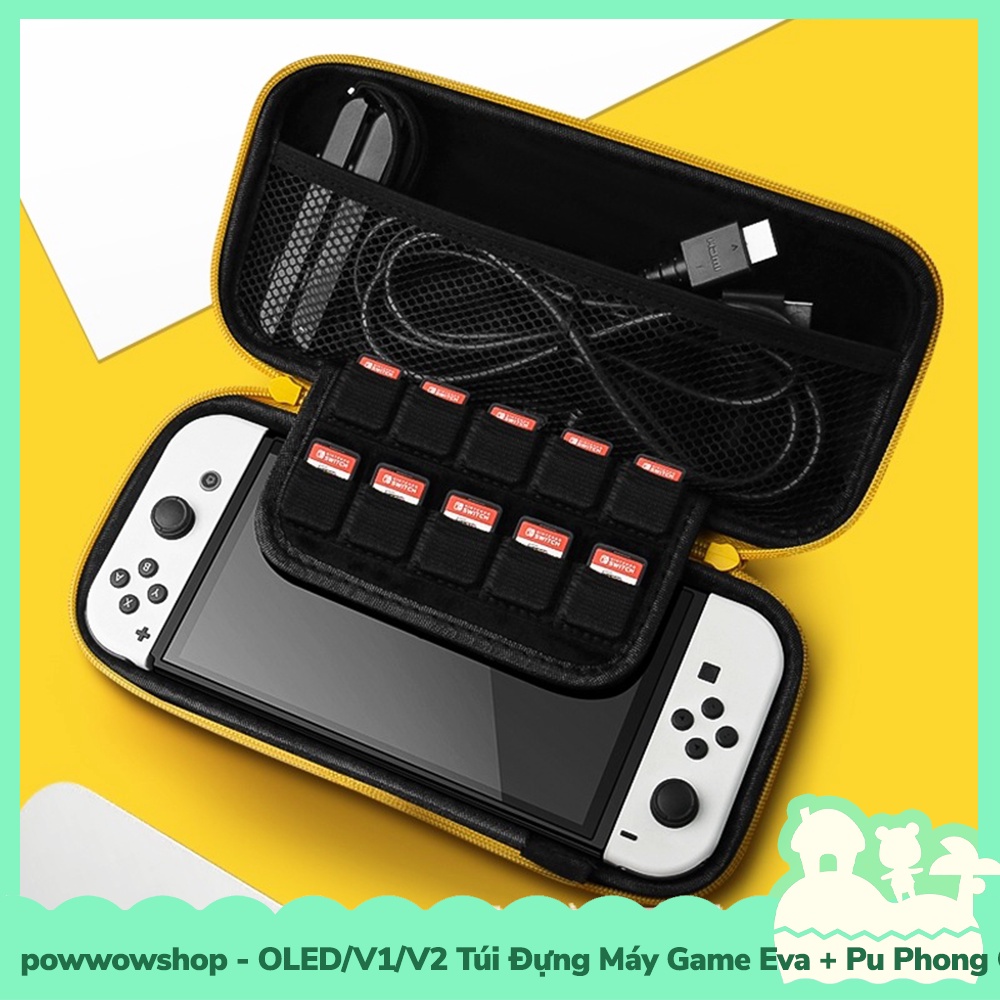 [Sẵn VN - Hỏa Tốc] OLED/V1/V2 Túi Đựng Máy Game Da Pu + Eva Cho Máy Game Nintendo Switch OLED/V1/V2 Phong Cách Gaming St
