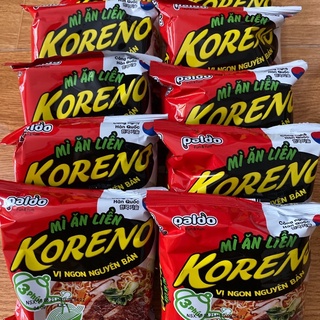 10 gói Mì ăn liền koreno vị bò cay ( 75g * 10 gói )