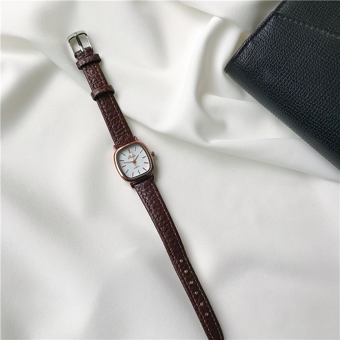 Đồng Hồ Nữ RATE Dây Nâu Mặt Vuông Cá Tính - Đồng Hồ Thời Trang Chính Hãng | BigBuy360 - bigbuy360.vn