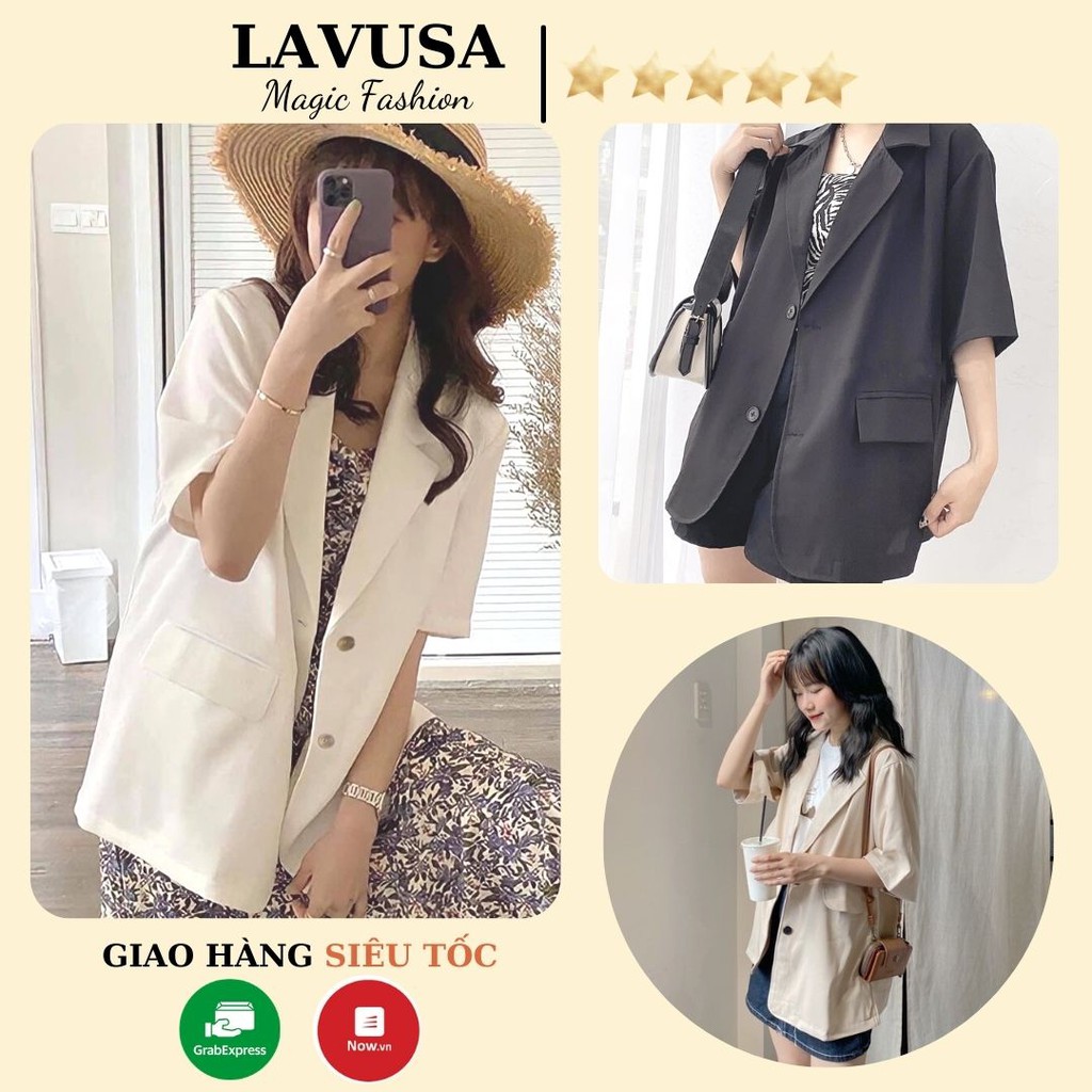 Áo Blazer Nữ Ngắn Tay Ulzzang 💖 𝘍𝘳𝘦𝘦𝘴𝘩𝘪𝘱 💖 Áo Vest Nữ Khoác Vintage Nhiều Màu LAVUSA | BigBuy360 - bigbuy360.vn