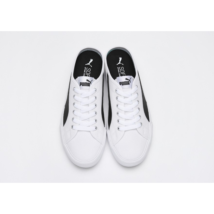 Giày Puma Bari Mule 371318 02-White-Black Full size