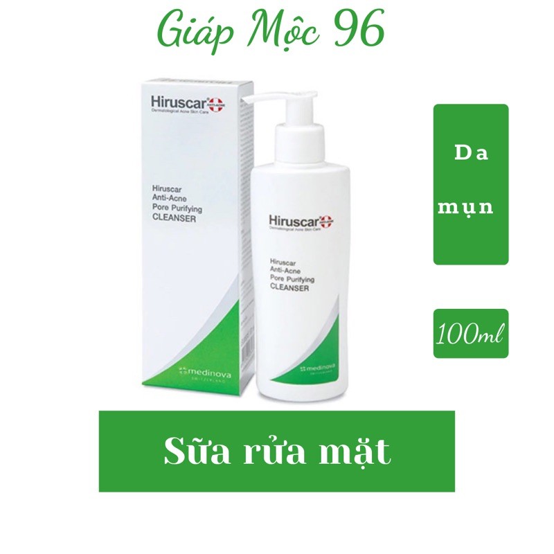 Sữa rửa mặt ngừa mụn Hiruscar